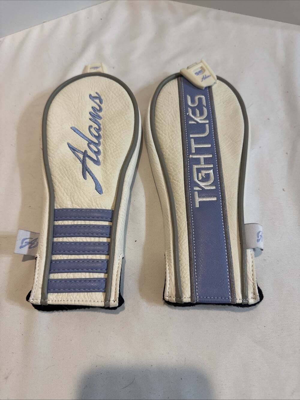 Adams Golf Ladies Tight Lies Hybrid White/Lavender Headcover Lot Of 2 Fair Shape